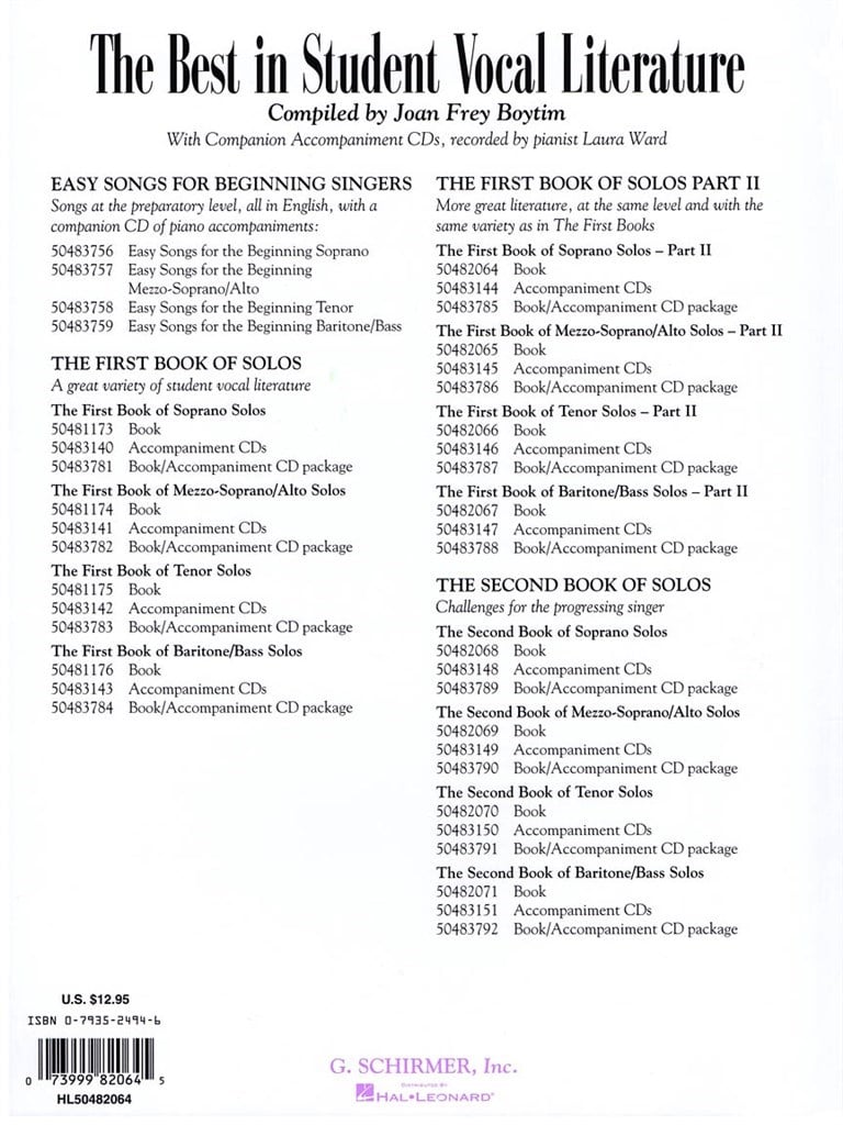 The First Book of Soprano Solos - Part II